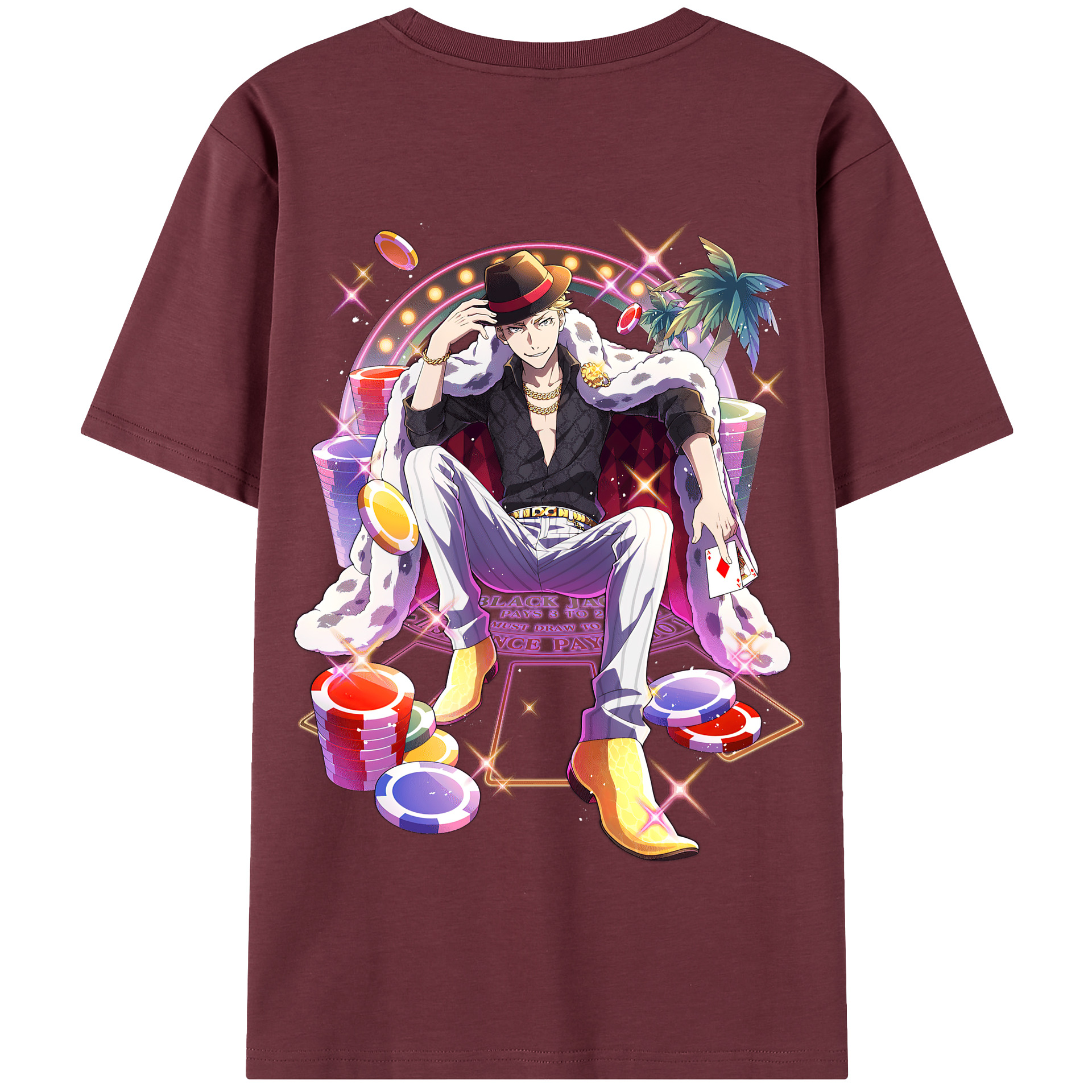 （画像用） 文豪ストレイドッグス Bungo Stray Dogs 綿100％半袖Tシャツ（背面プリント）